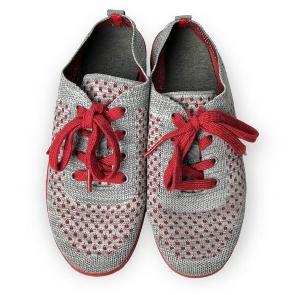 Suavs The Zilker Unisex Polka Dot Digital Knit Lace Up Sneakers  7 - Picture 3 of 8